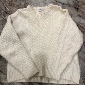 Sunday Best Ivory Cable Knit Sweater
